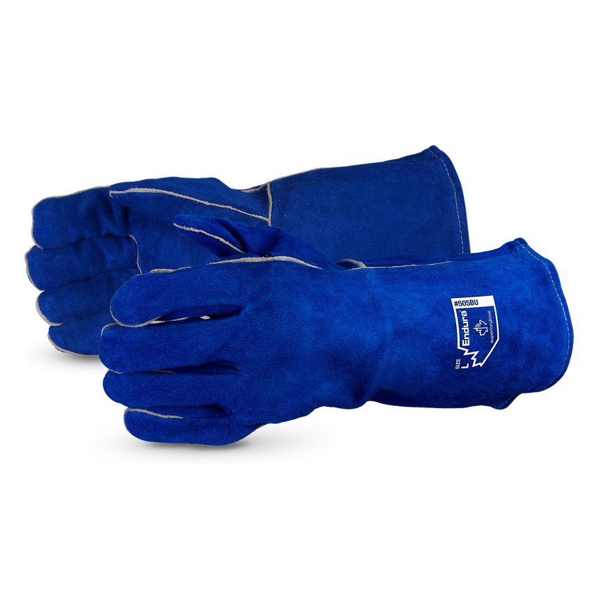 Superior Glove® Endura® Deluxe Split-Cowhide Welding Glove #505BU